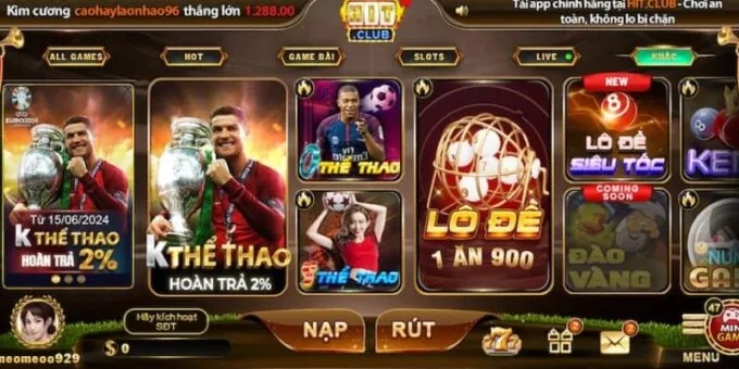 Các Loại Trò Chơi Phổ Biến Trên HitClub